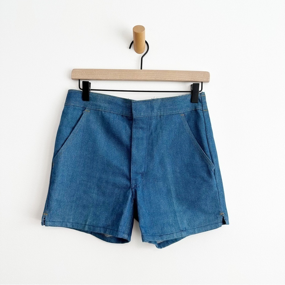 Vintage Wrangler Wrapid Tansit Shorts Patch Pockets Blue Size 28 USA Unisex